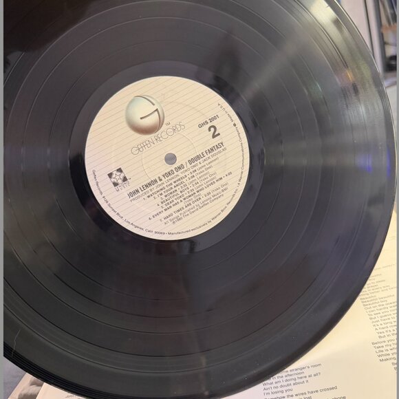 John Lennon & Yoko Ono – Double Fantasy LP Vinyl Record GHS 2001 Geffen 1980 - Picture 4 of 6
